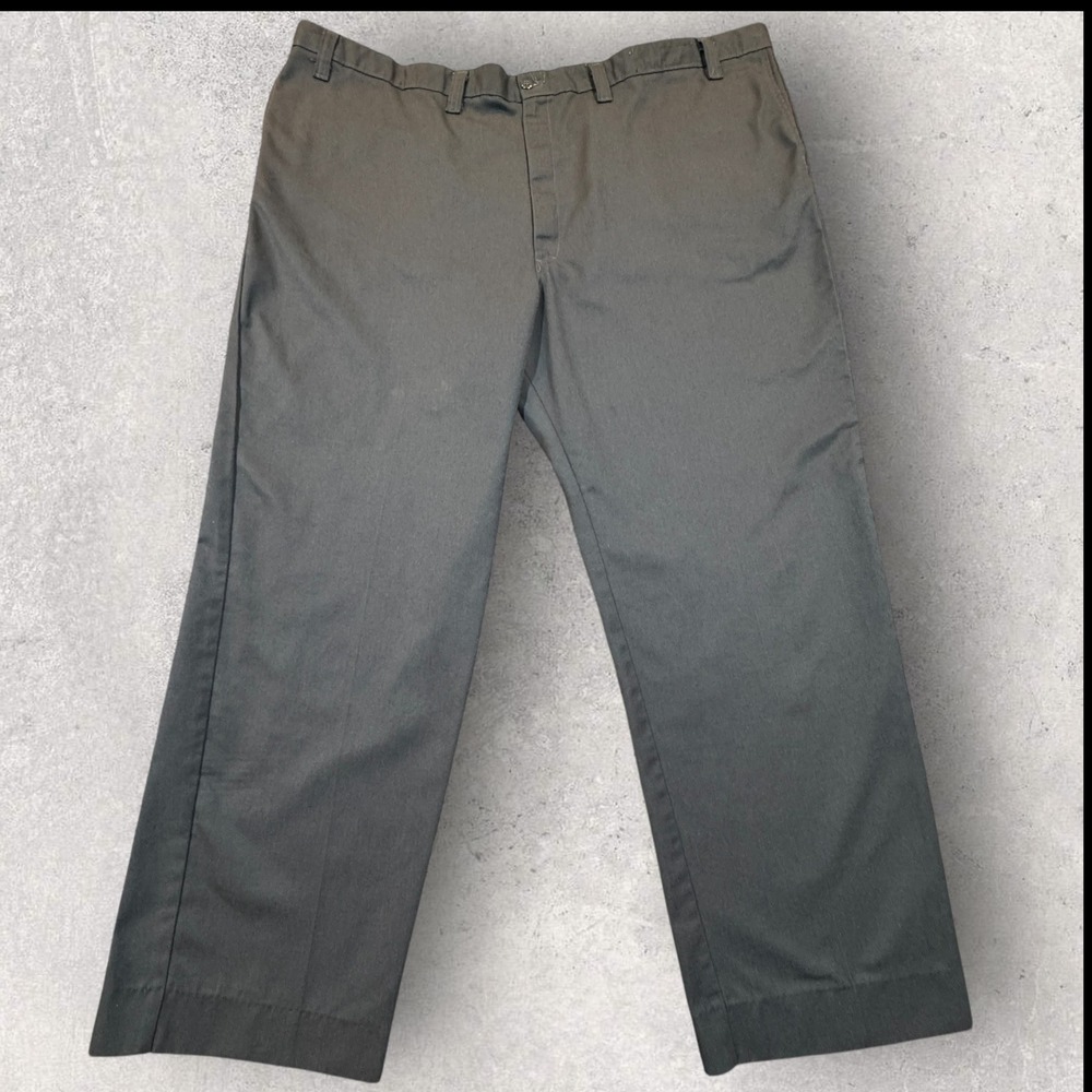 Dickies LP812CH‎ Industrial Work Pants Men's 50x31 Charcoal Gray Chino Straight